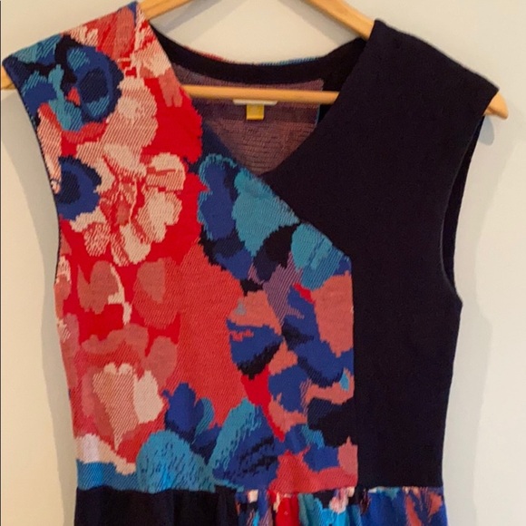 Anthropologie Leifsdottir Floral Sweater Dress - Picture 4 of 7